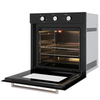 Kit Fischer de Embutir Forno Elétrico 78L Infinity + Micro-ondas 25L Fit Line Preto 220V