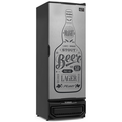 Cervejeira Gelopar 410L GCB-40 GW TI Porta Adesivada Beer Inox 220V