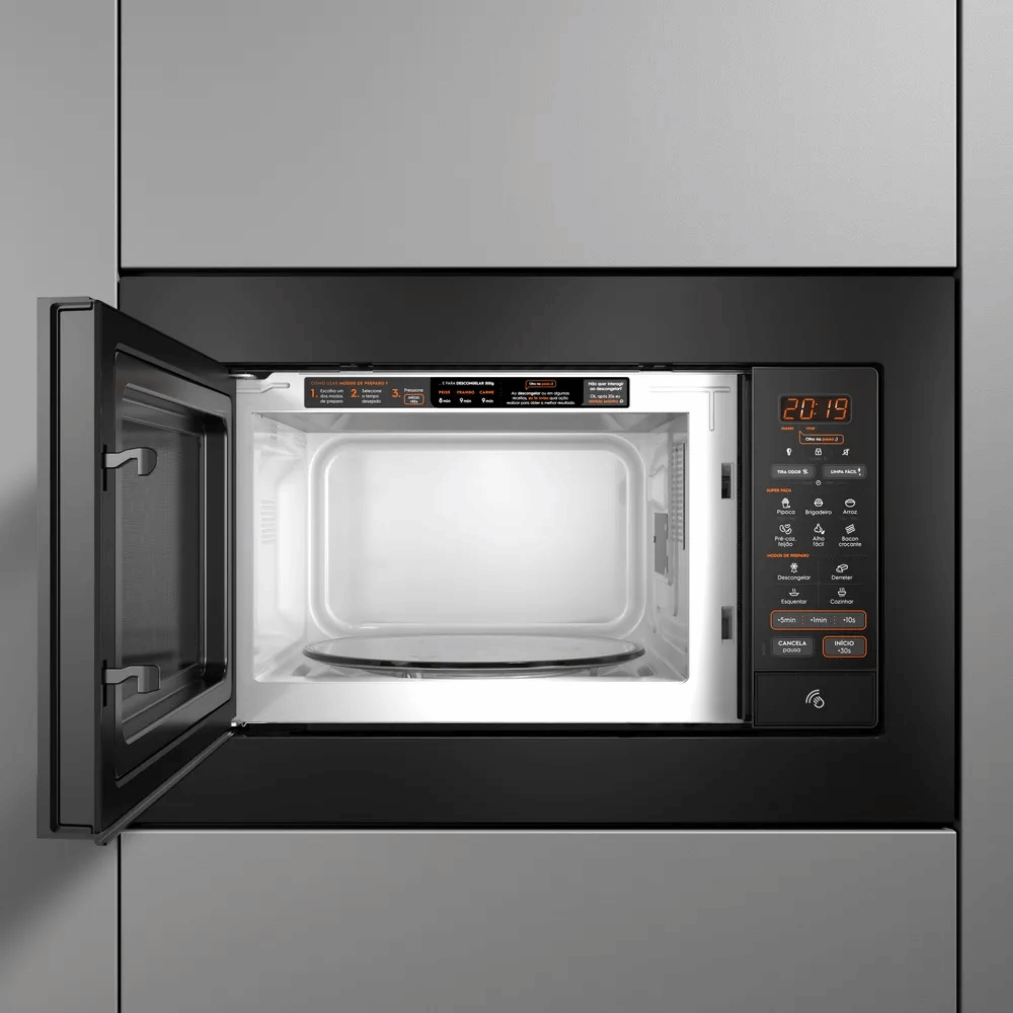 Kit Forno de Embutir Elétrico Electrolux 80L OE8EL + Micro-ondas de Embutir Continental 27L MC2EP 220V