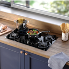 Cooktop a Gás Electrolux 5 Bocas KE5GC Experience Multi Chama Preto Bivolt
