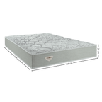 Colchão Luno Queen Ecoflex Molas Ensacadas PWS 158x198x28cm Prata