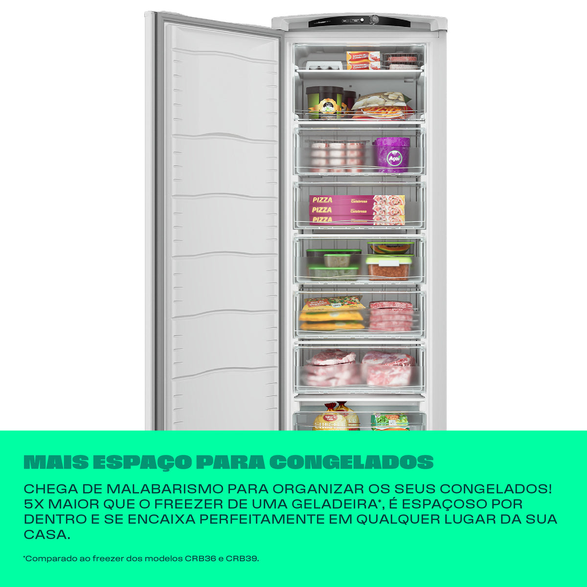 Freezer Vertical Consul 293L CVU30MB 1 Porta Branco 220V