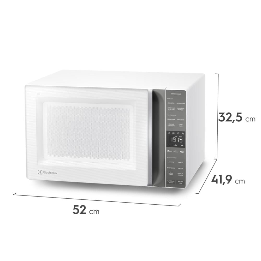 Micro-ondas Electrolux 36L Efficient com Descongelamento Assistido Branco 220V