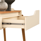 Aparador Studio 140cm Imcal 2 Gavetas Off White e Nature