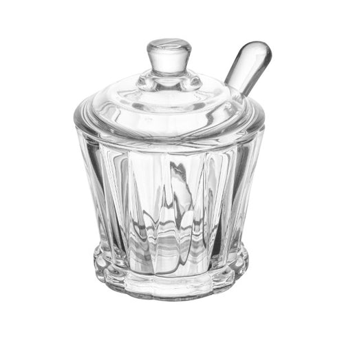 Açucareiro com Tampa E Colher Lyor Radial Cristal 210ml