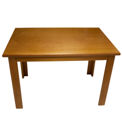 Mesa Retangular Requinte Matte 120x80cm Tampo Madeira Mel