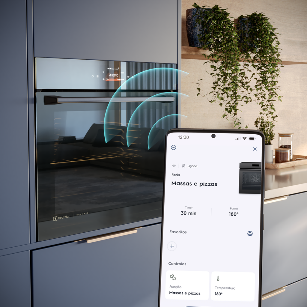 Kit Electrolux de Embutir Home Pro Forno Elétrico OE9XS 80L + Micro-ondas 34L ME3HP Espelhado 220V