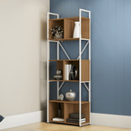 Estante Industrial Kappesberg com Nichos LI014 Canela e Branco