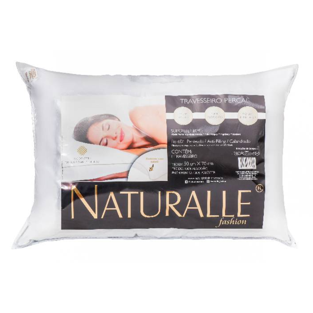 Travesseiro Suport Firme Naturalle 300 Fios 50x70cm Branco