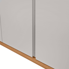 Roupeiro Loop Lopas 270cm 100% MDF 6 Portas Amêndoa e Off White