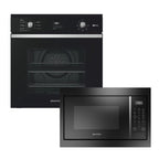 Kit Brastemp de Embutir Forno Elétrico 84L BOF84AE + Micro-ondas 32L BM146A Preto 220V