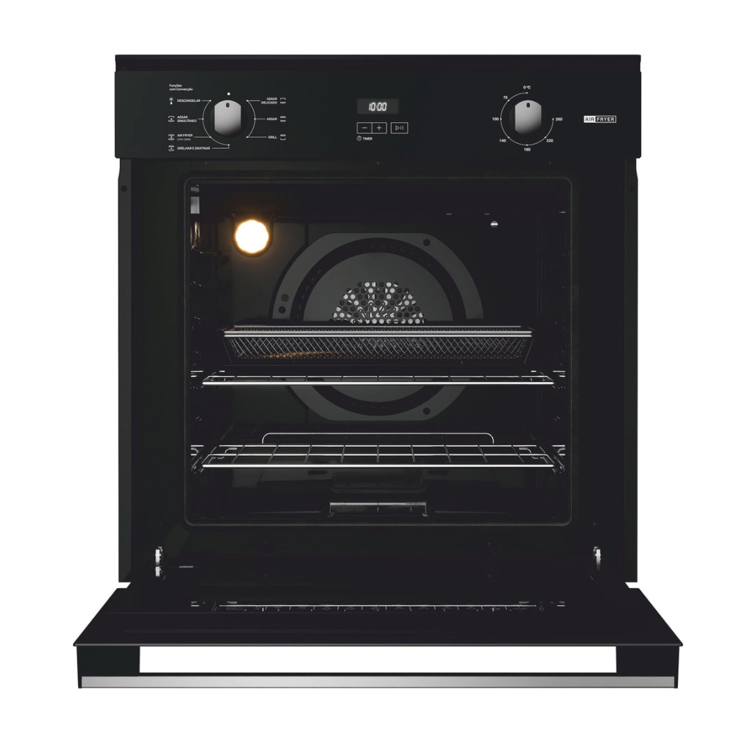 Kit Brastemp de Embutir Forno Elétrico 84L BOF84AE + Micro-ondas 32L BM146A Preto 220V