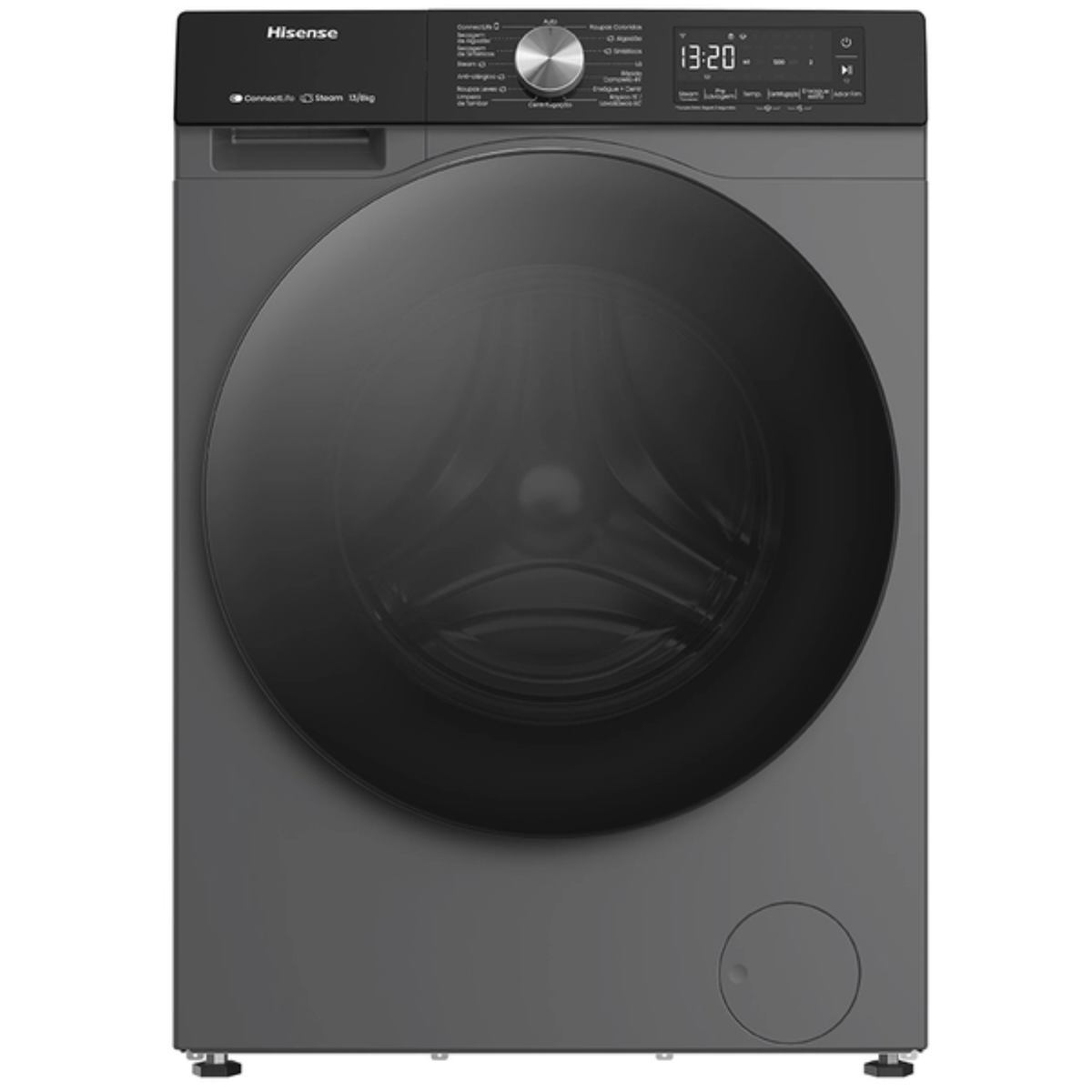 Lava e Seca Hisense 11kg Smart Wifi Inverter Titanium 220V