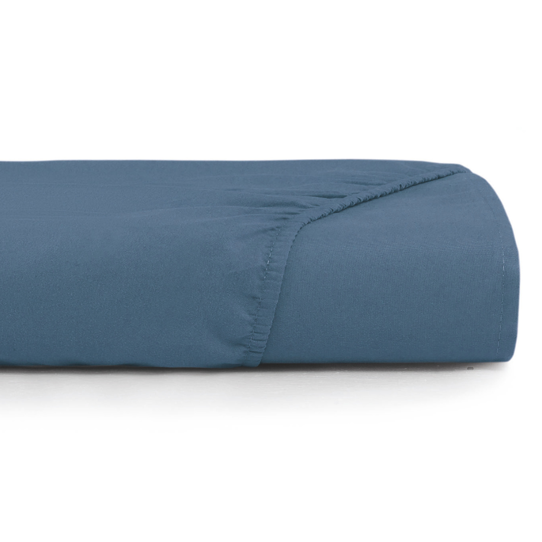 Lençol com Elástico King Altenburg Toque Acetinado 193x203cm Azul Dimensão