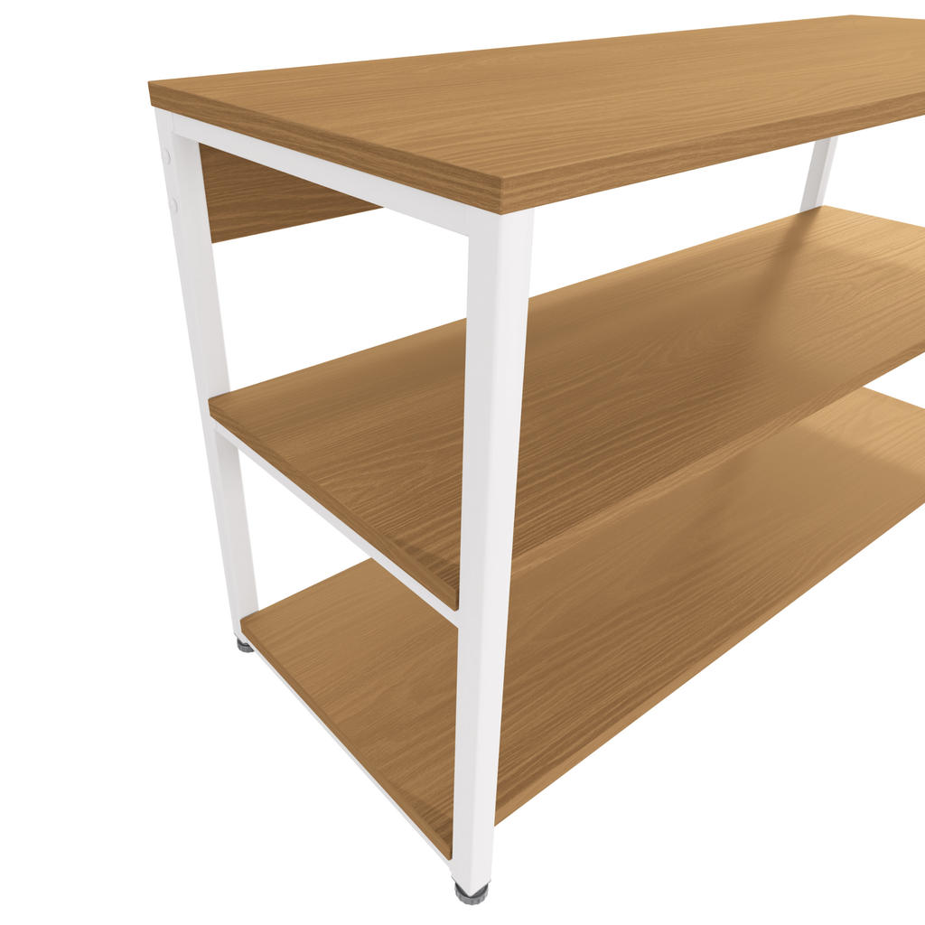 Sapateira LI020 Kappesberg com 2 Prateleiras Canela e Branco