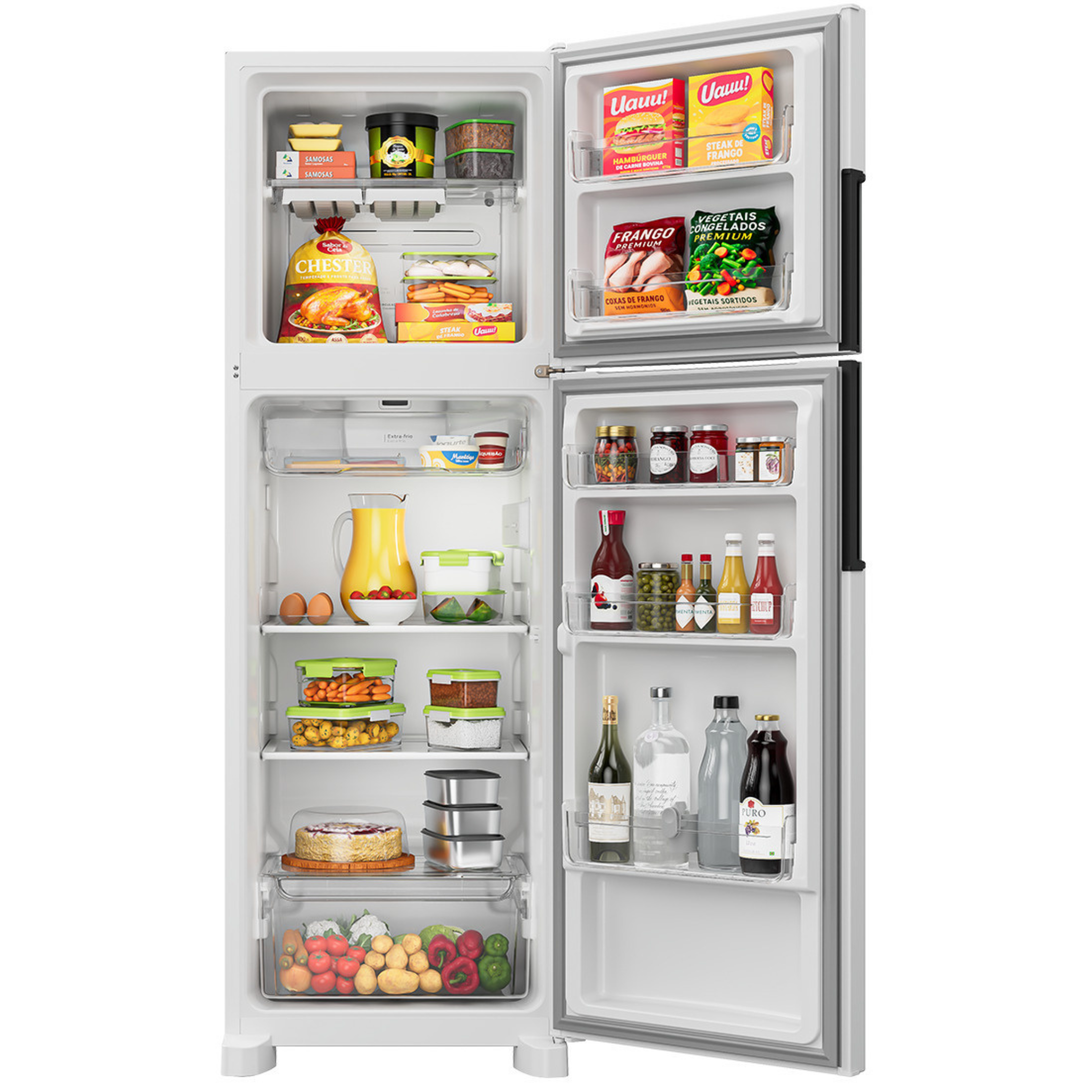 Refrigerador Consul 377L CRM44M Duplex Inverter Branco 220V