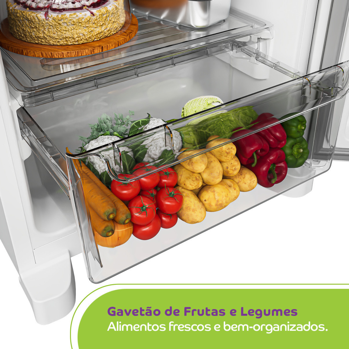 Refrigerador Consul 377L CRM44M Duplex Inverter Branco 220V