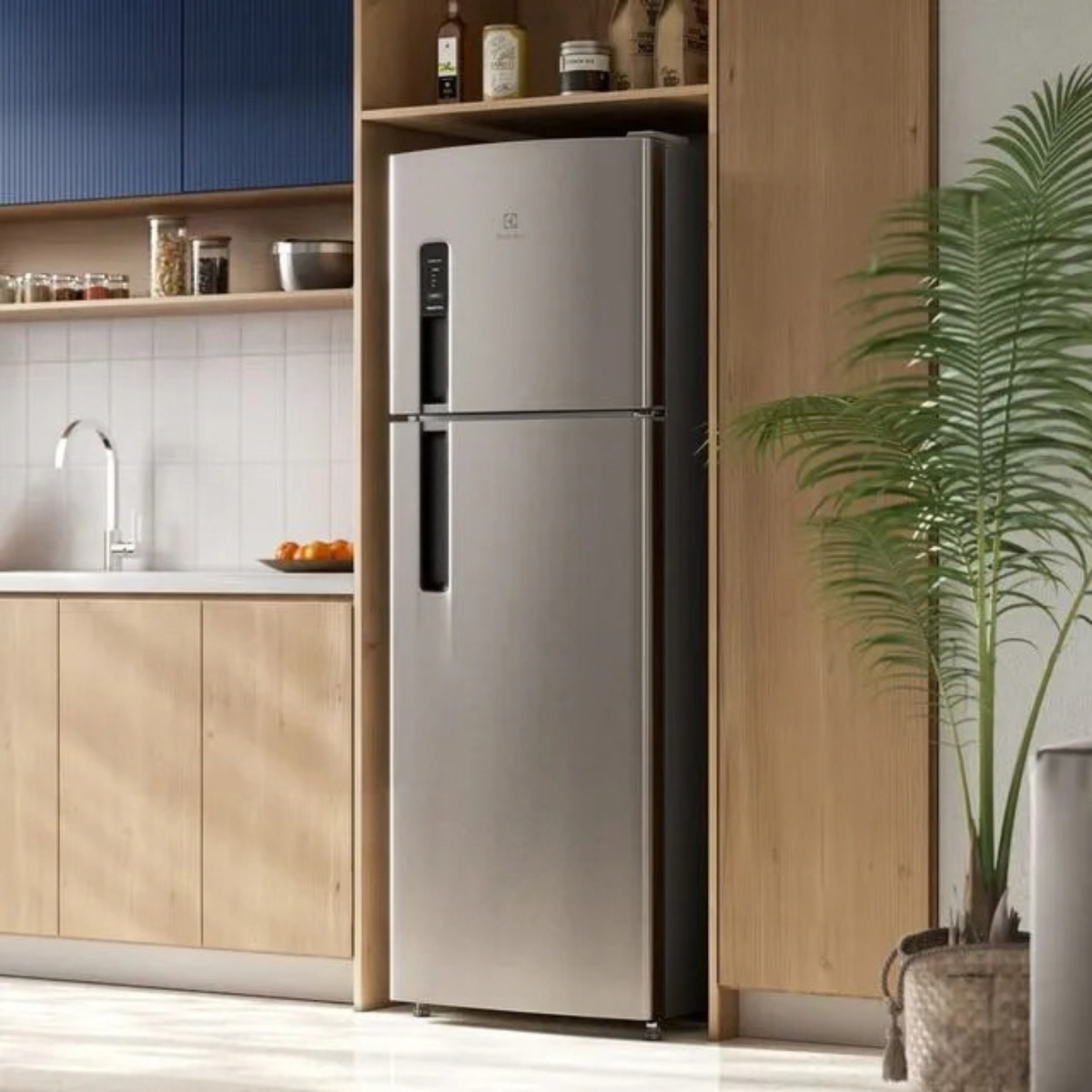 Refrigerador Electrolux 380L AutoSense Inverter Duplex Inox 220V