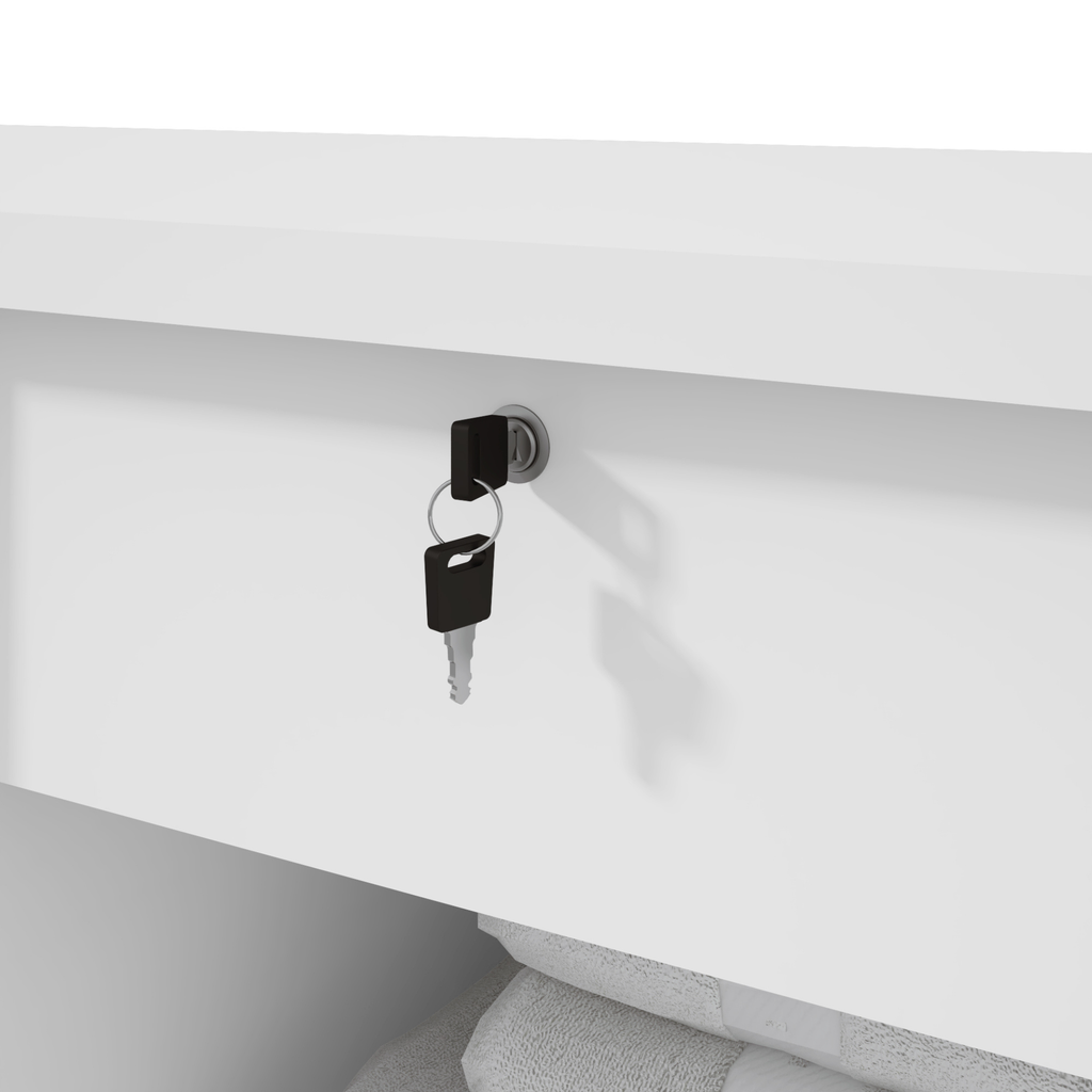 Cômoda Vedra 173cm Lopas 7 Gavetas 2 Portas Branco