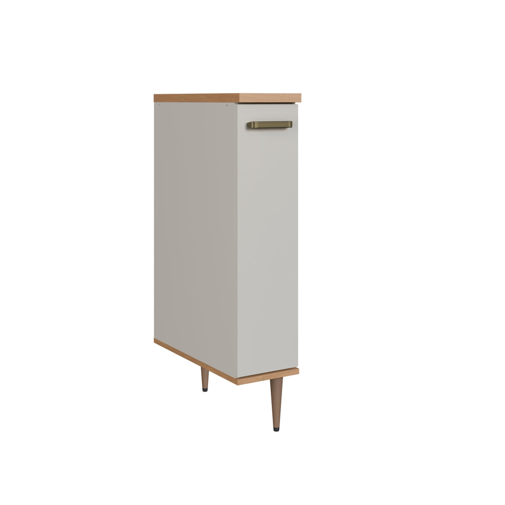Armário Balcão de Cozinha Isabelle Delmarco 20cm Porta Condimentos Freijó e Arenas