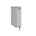 Armário Balcão de Cozinha Isabelle Delmarco 20cm Porta Condimentos Freijó e Arenas