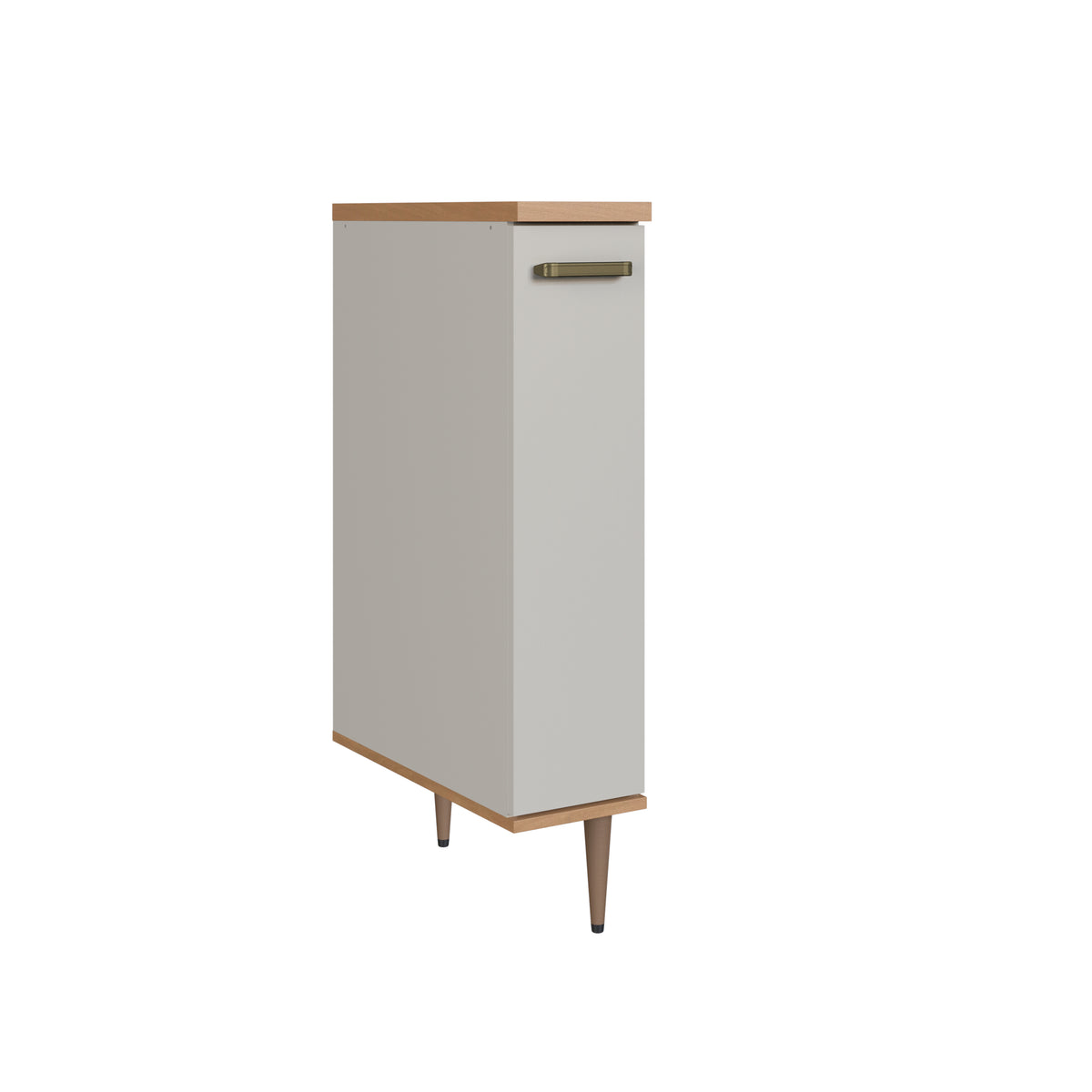 Armário Balcão de Cozinha Isabelle Delmarco 20cm Porta Condimentos Freijó e Arenas