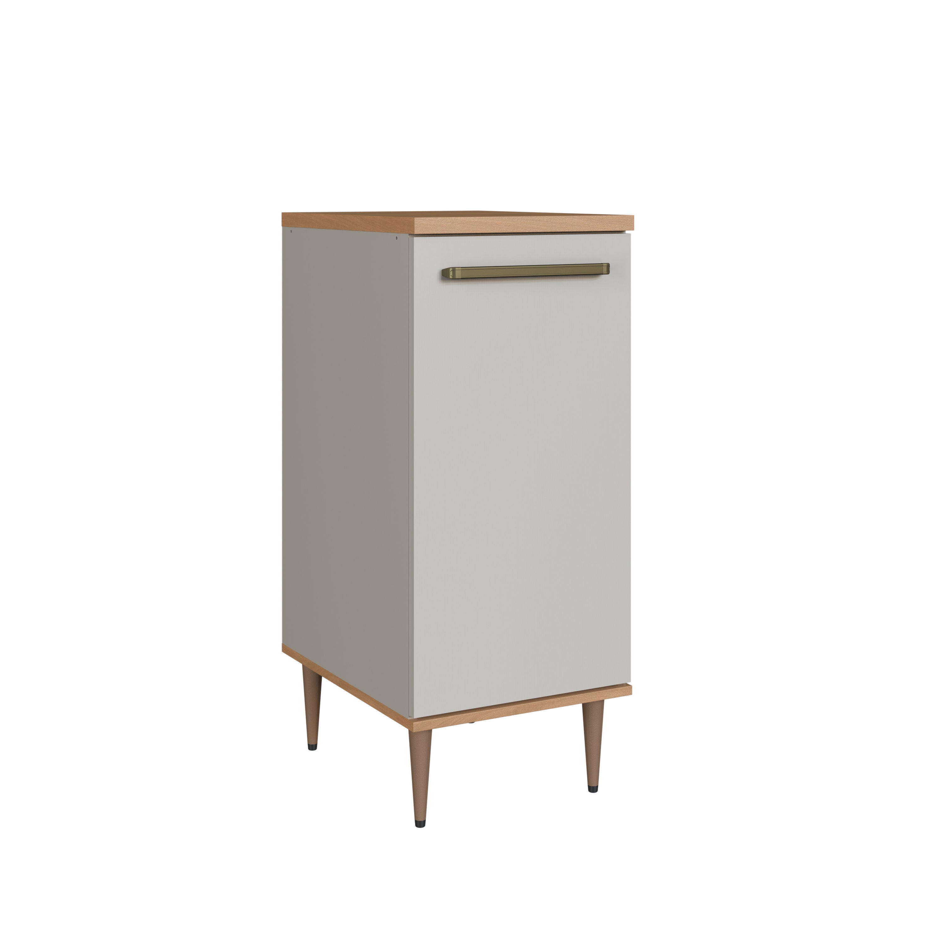 Armário Balcão de Cozinha Isabelle Delmarco 40cm 1 Porta com Tampo Freijó e Arenas