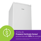 Freezer Vertical Consul 142L CVU20GB 1 Porta Branco 220V