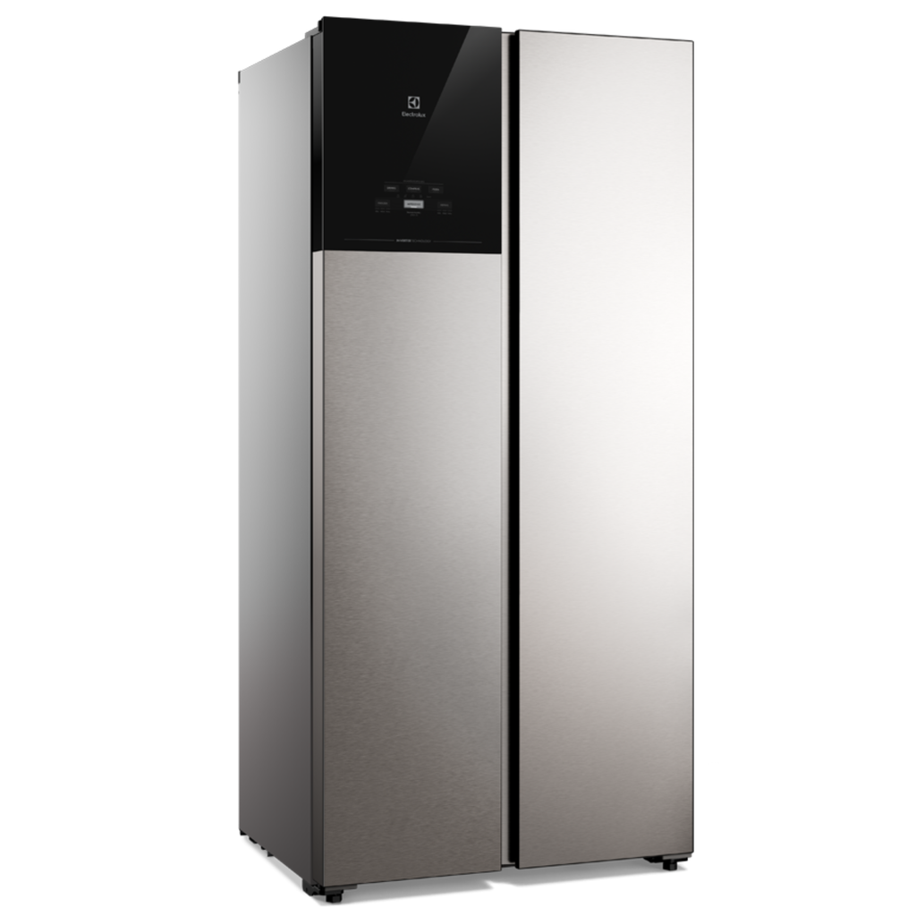 Refrigerador Electrolux 431L ES40S Side by Side Autosense Inverter Inox Look Bivolt