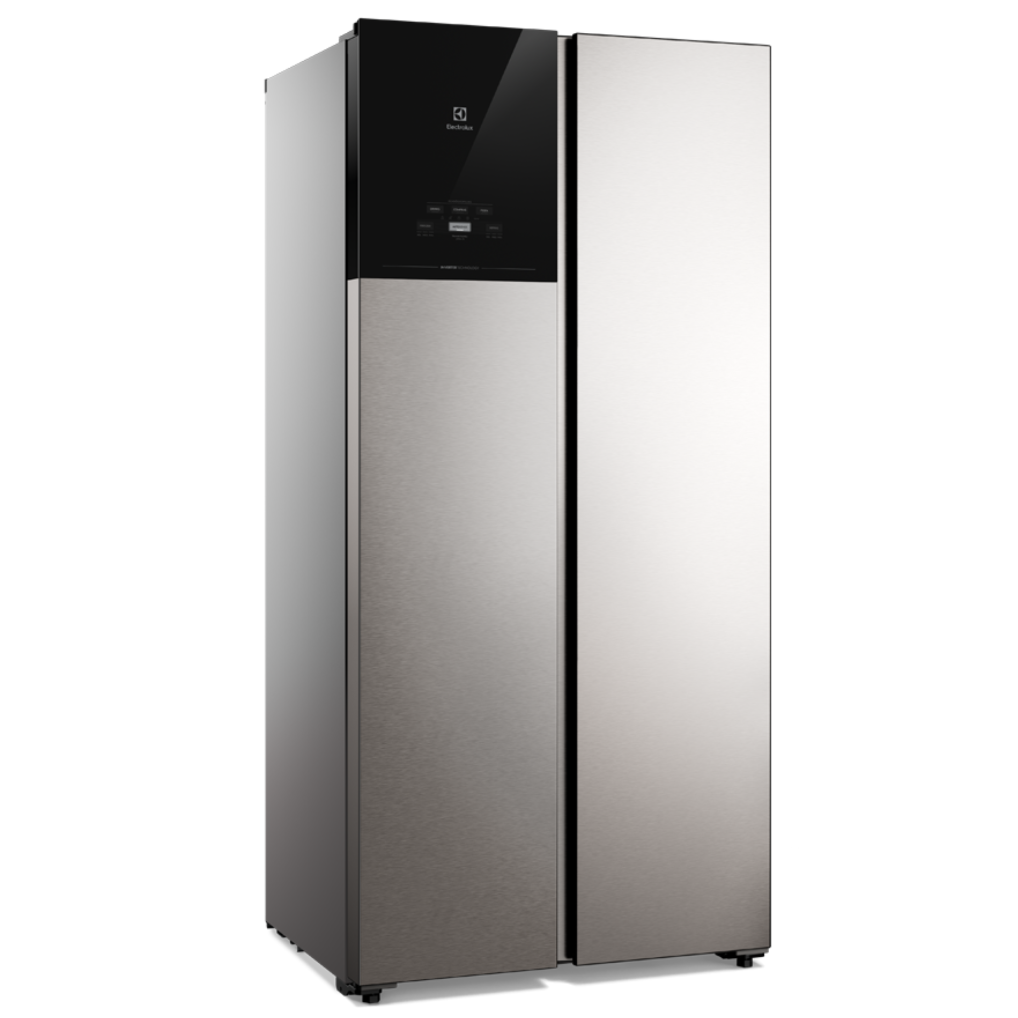 Refrigerador Electrolux 431L ES40S Side by Side Autosense Inverter Inox Look Bivolt