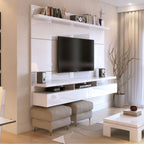 Home Painel Suspenso City Província 1,60m para TVs de até 50" Branco Gloss