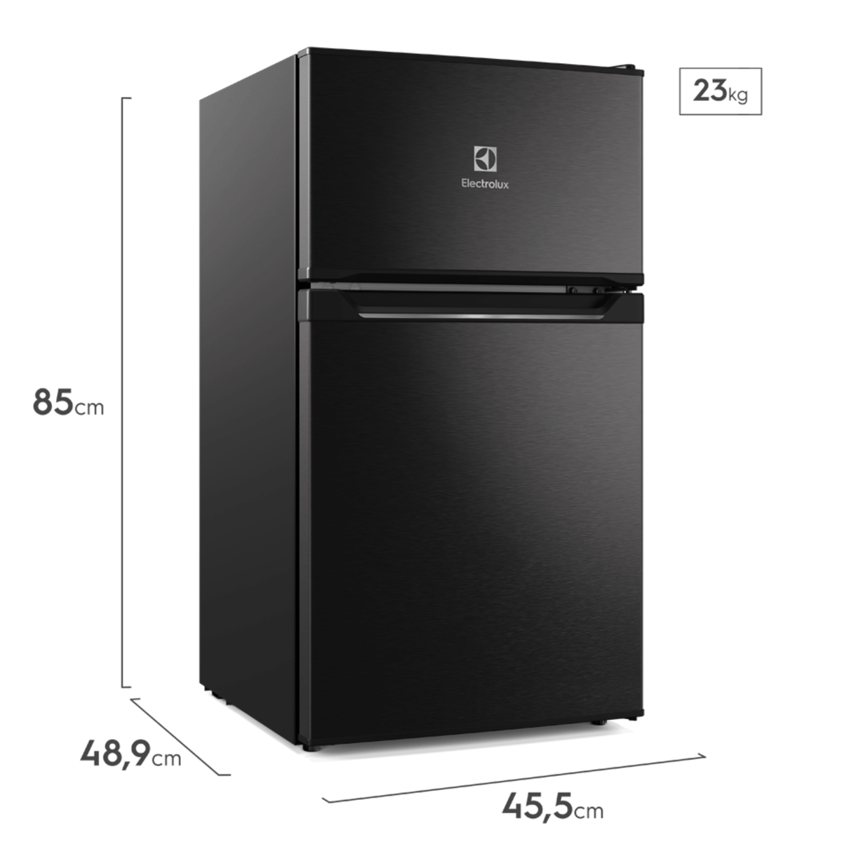 Mini Refrigerador Electrolux 83L EMD1B Duplex Inverter Preto Bivolt