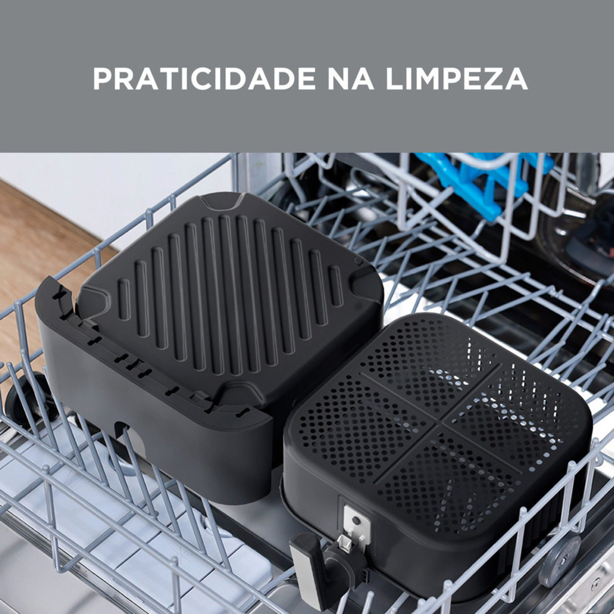 Fritadeira Elétrica Sem Óleo Air Fryer 8,5L Midea Widemax Cyclone Preto 220V
