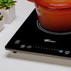 Cooktop Indução Fischer 1 Boca Mesa Vitrocerâmica com Touch Screen Preto 220V