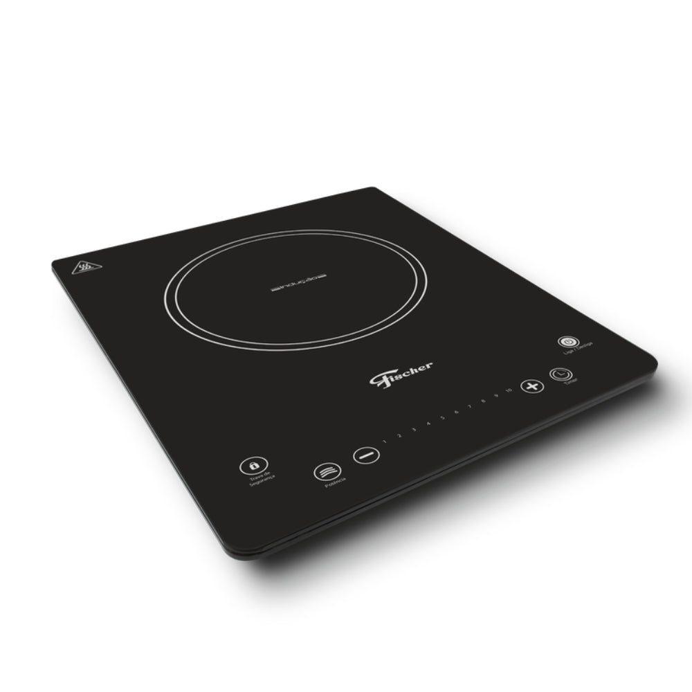 Cooktop Indução Fischer 1 Boca Mesa Vitrocerâmica com Touch Screen Preto 220V