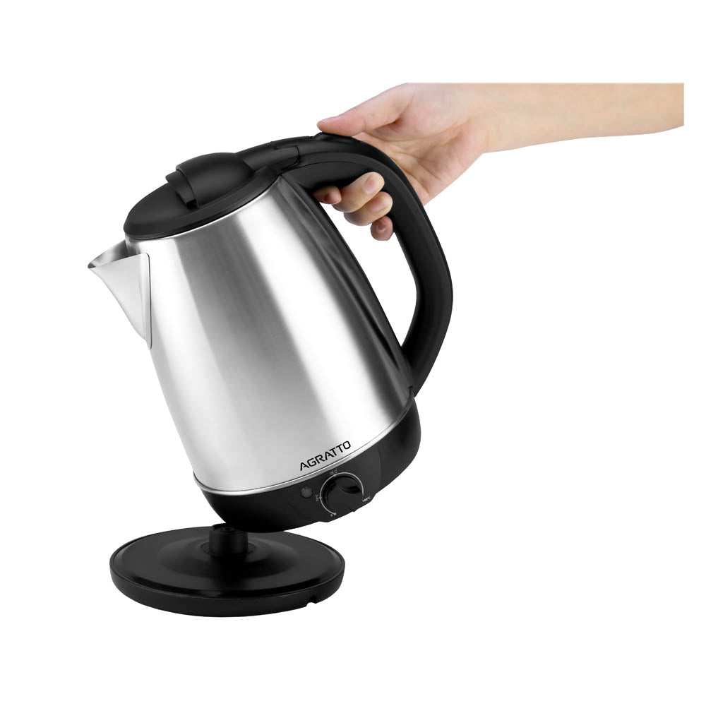 Chaleira Elétrica Agratto 2,2L 1500W Inox ACET01L-02 com Controle de Temperatura Inox 220V