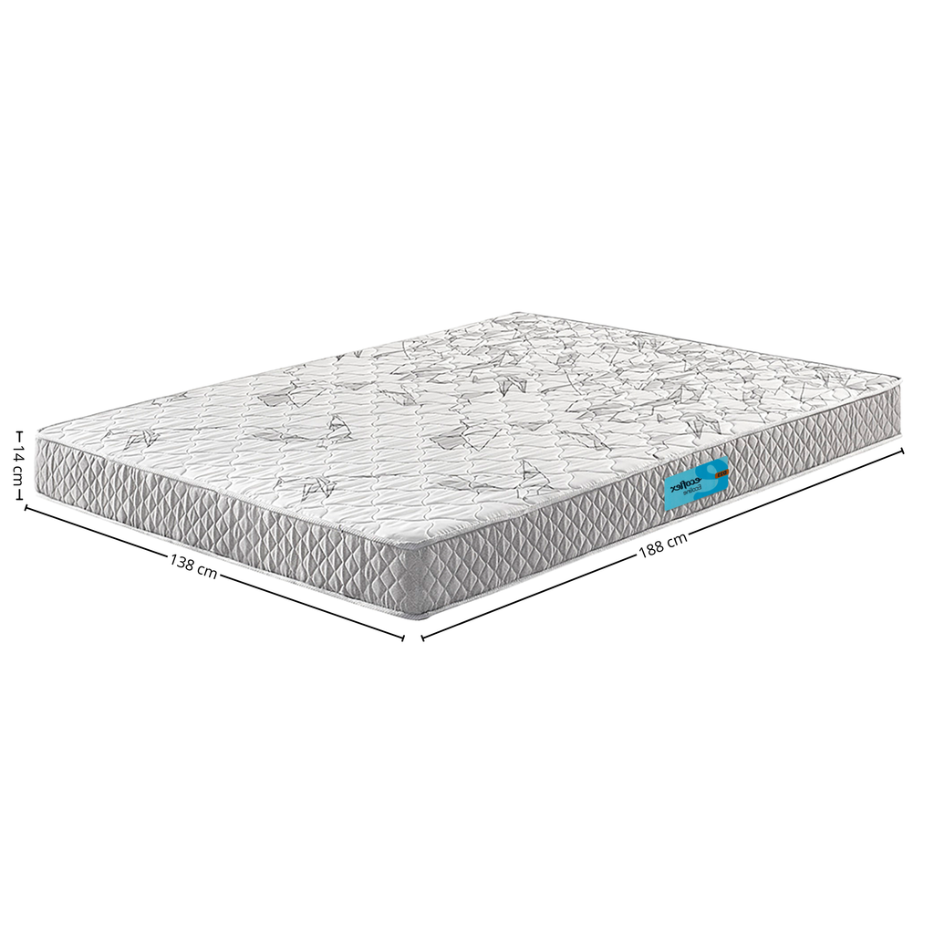 Colchão Espuma Ecoline D-23 Ecoflex Casal 138x188x14cm Cinza