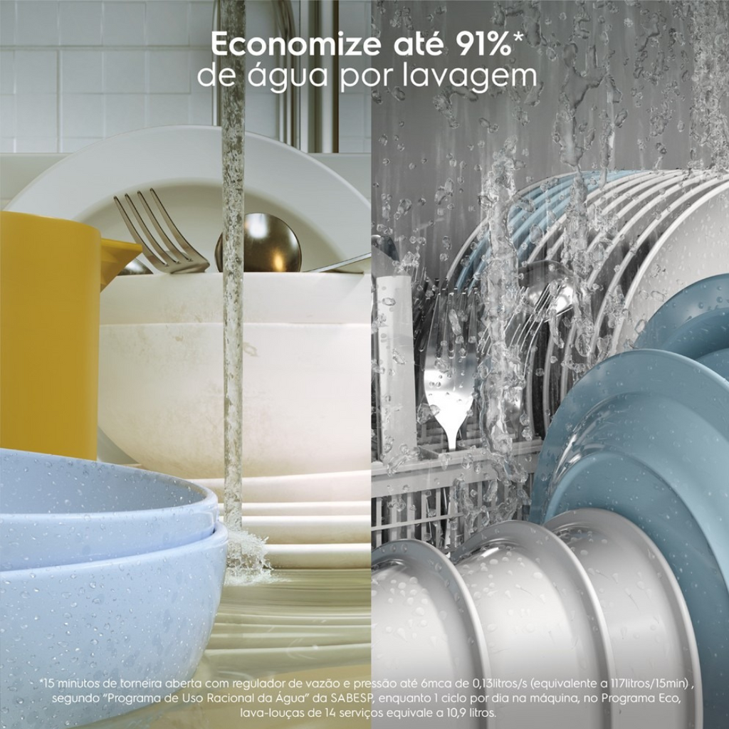Lava-Louças Electrolux 14 Serviços com Programa Lava & Seca LS14E Inox 220V