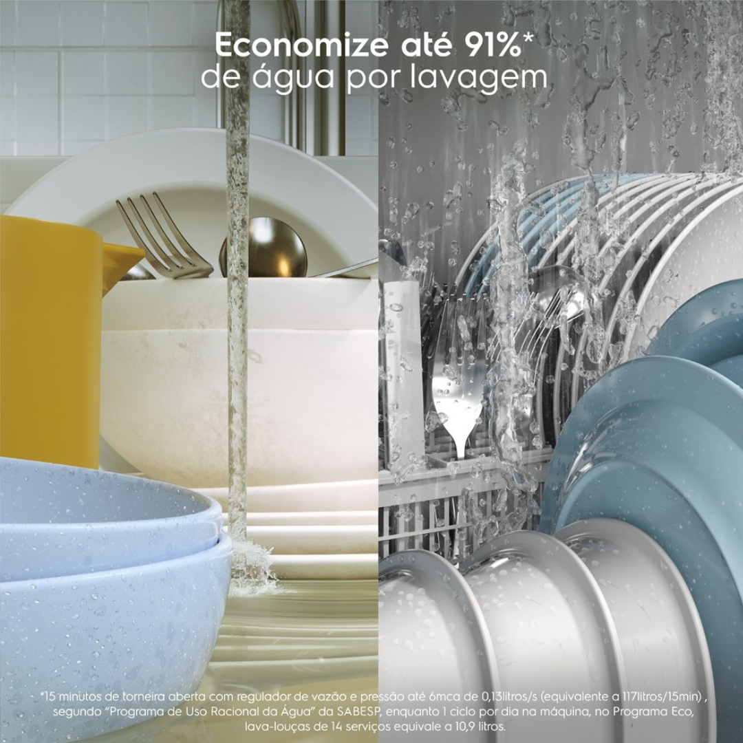 Lava-Louças Electrolux 14 Serviços com Programa Lava & Seca LS14E Inox 220V