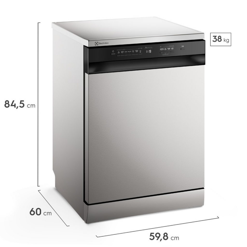 Lava-Louças Electrolux 14 Serviços com Programa Lava & Seca LS14E Inox 220V
