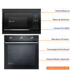 Kit Electrolux de Embutir Forno Elétrico 80L PerfectCook + Micro-ondas 34L 220V