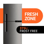 Refrigerador Brastemp 375L BRM44HK Duplex Cor Inox 220V