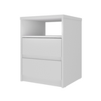Mesa de Cabeceira Gales 100% MDF Mambel 2 Gavetas e 1 Nicho