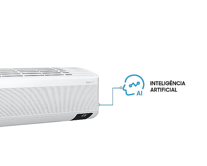 Ar-Condicionado Split Inverter Samsung WindFree Connect 18000 Btus Frio AR18BVFAAWKNAZ 220V