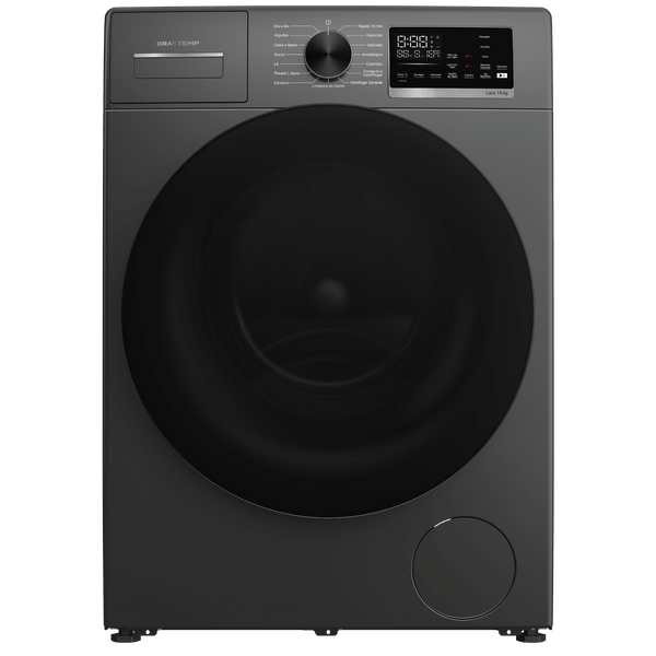 Lavadora de Roupas Brastemp 14KG BNF14A Inverter B= Smart Titanium 220V