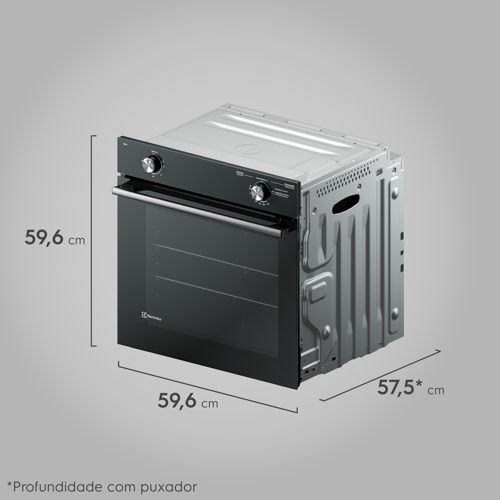 Kit Electrolux de Embutir Forno a Gás 80L Efficient PerfectCook + Micro-ondas 34L 220V