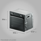 Kit Electrolux de Embutir Forno a Gás 80L Efficient PerfectCook + Micro-ondas 34L 220V