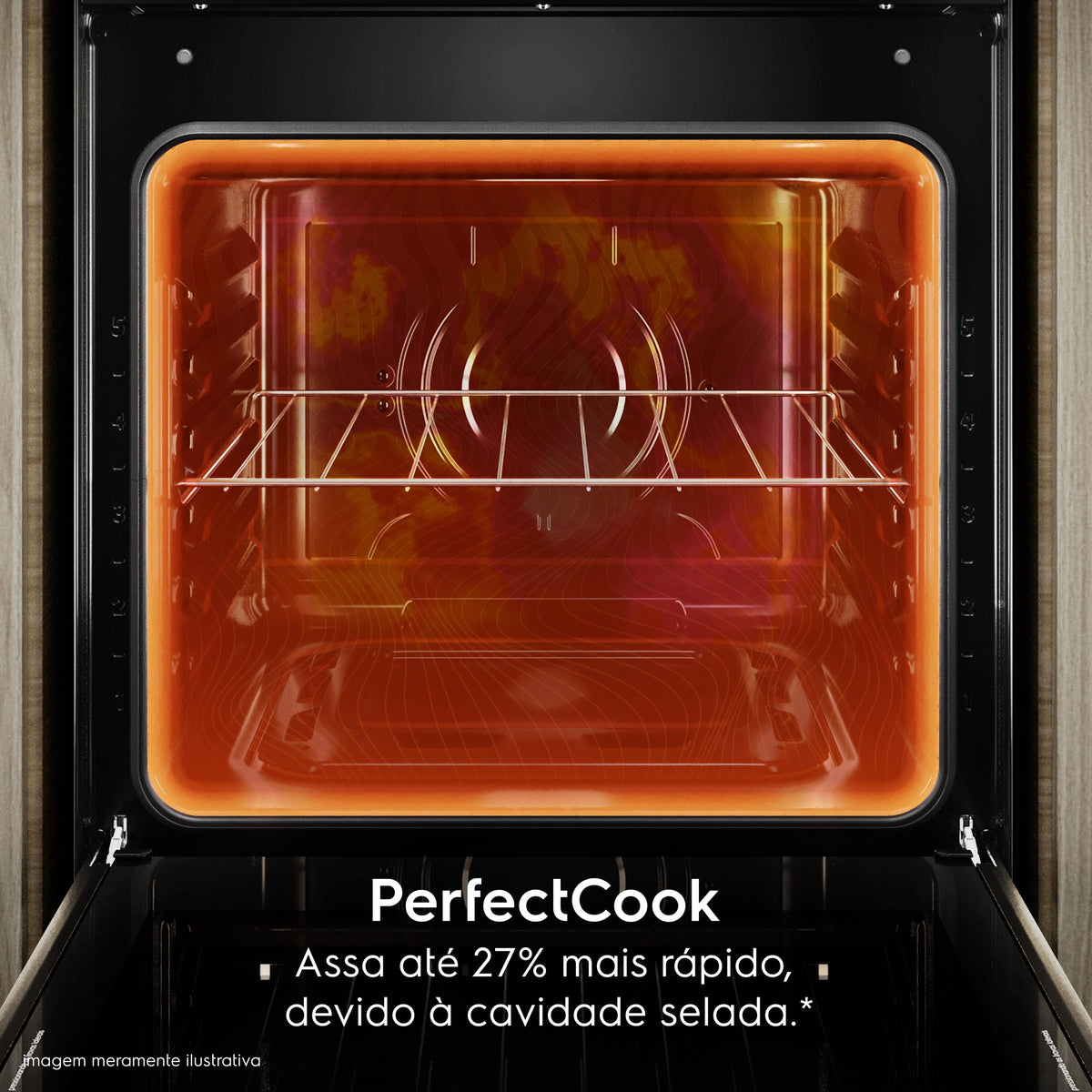 Fogão 4 Bocas Electrolux Efficient FE4GS com PerfectCook e Mesa de Vidro Prata Bivolt