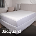 Protetor de Colchão King Jacquard Naturalle Impermeável 193x203cm Branco