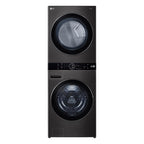 Lavadora e Secadora 17kg LG Torre WashTower AI DD Smart Black Inox 220V